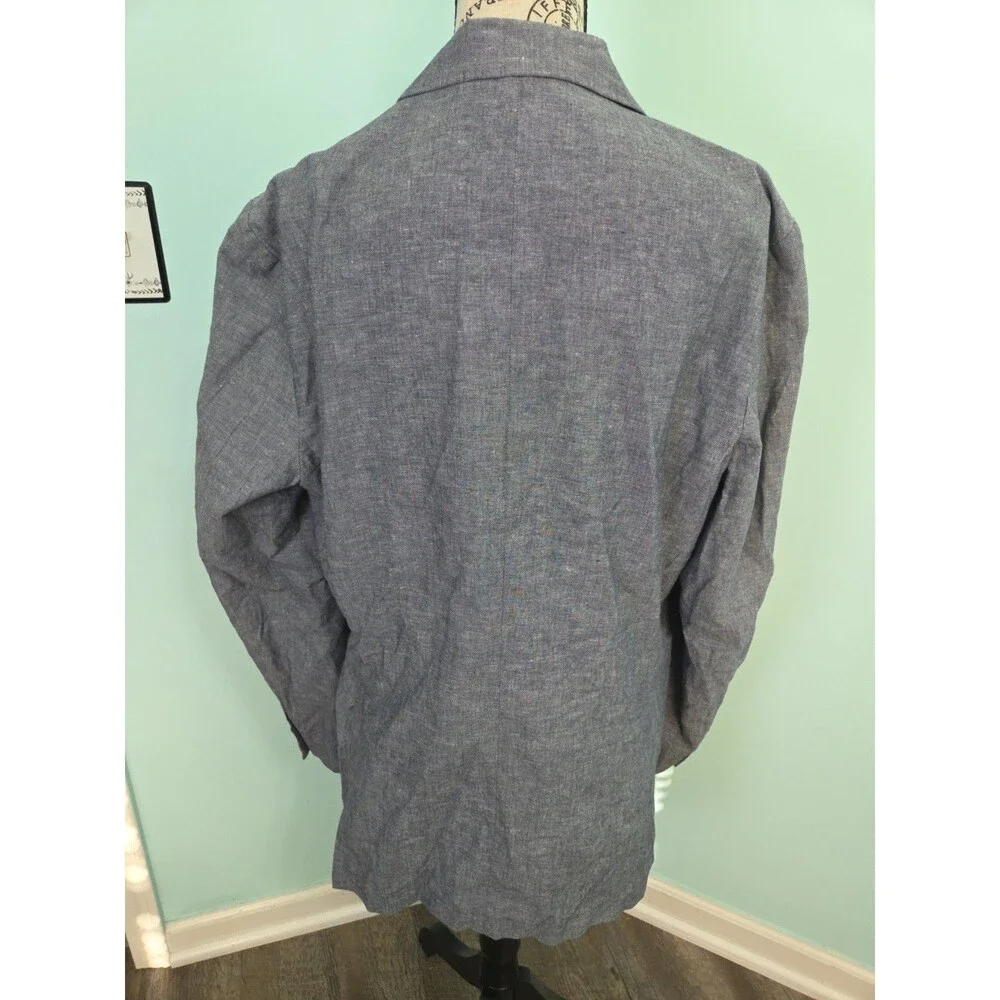 Men's J. Crew Ludlow #F127 Chambray Somelos Suit Jacket 40r slim